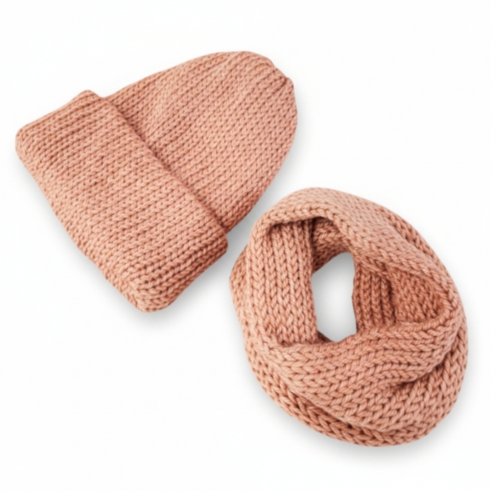 Dog Scarf and Human Hat - Matching Set (2 pieces) Hand Knit Handmade - 3 sizes - Picture 2 of 16